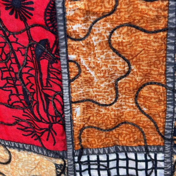 Parsley &‎ Sage Womens Sleeveless Patchwork Vest tunic L 100% Cotton long line - Picture 11 of 16